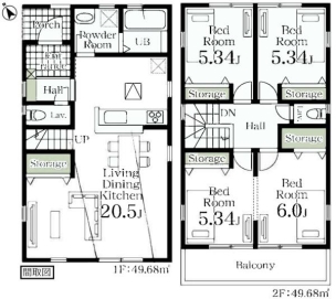 リーブルガーデン　久喜市本町第２　全４棟　２号棟