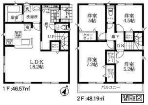 クレイドルガーデン　久喜市栗橋東第１５　全１４棟　２号棟