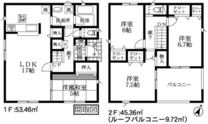 クレイドルガーデン　久喜市栗橋東第１５　全１４棟　１０号棟