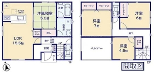 クレイドルガーデン　古河市諸川第７　全４棟　２号棟