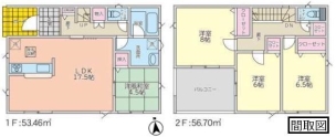 クレイドルガーデン　古河市宮前町第９　全７棟　１２号棟