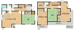 小山市東間々田１丁目　中古住宅